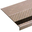 DiamondTread Rubber Stair Treads with Grit Tape Inserts