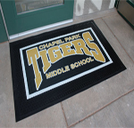 Rubber Scraper School Logo Mats