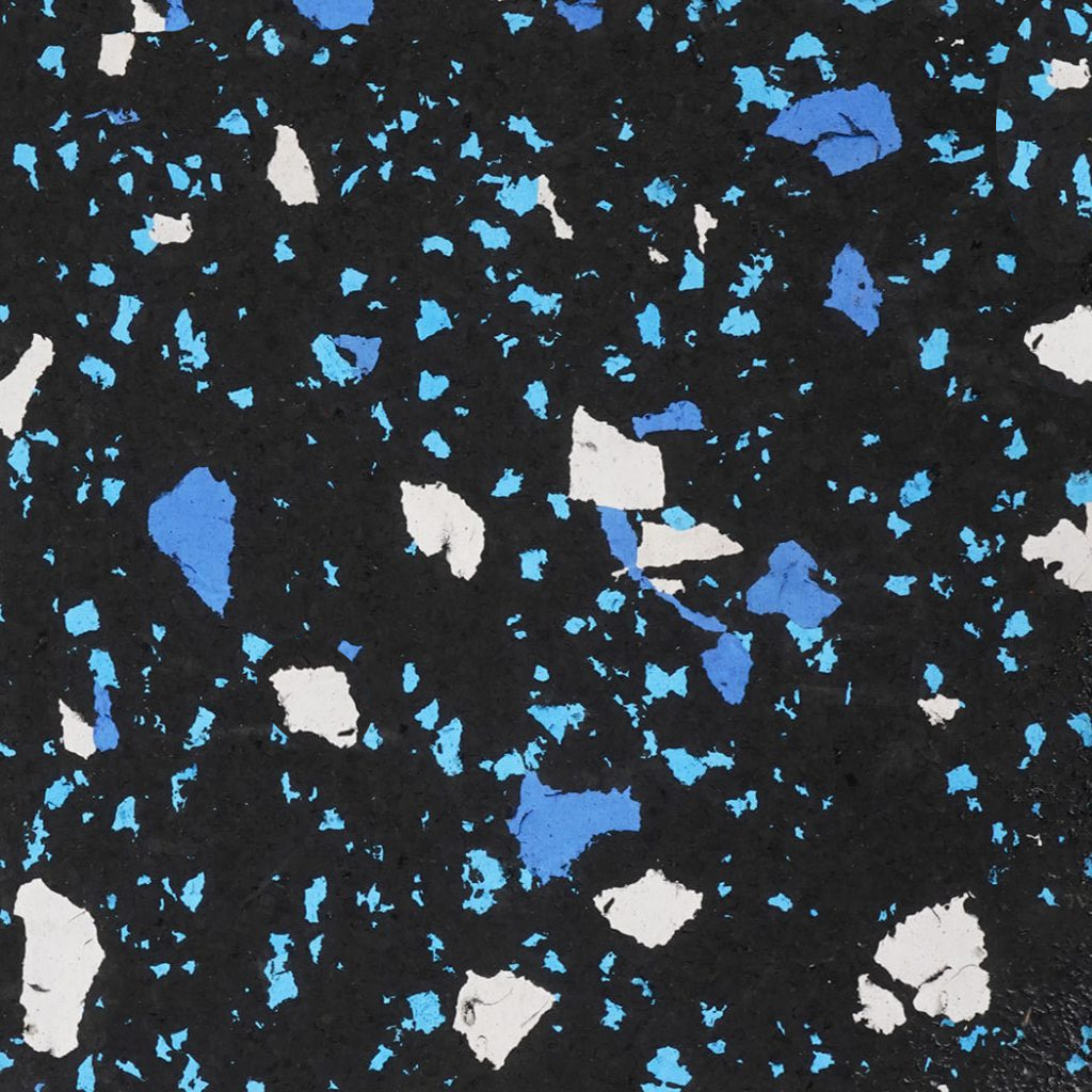 Rubber Flooring Rolls with Large Color Flecks are Rubber Roll Matting