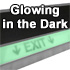 Aluminum Stair Treads with Glow-In-The-Dark Message