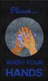 Wash Your Hands Carpet Floor Mats