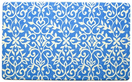 Kitchen Anti-Fatigue Mats: Isabella Blue Mat