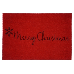 Red Merry Christmas Doormat