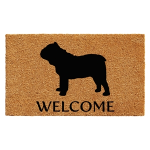 Bulldog Doormat 17" x 29"