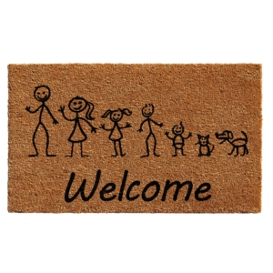 Stick Family Doormat 24" x 36"