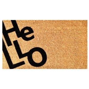 Angle Hello Doormat 17" x 29"