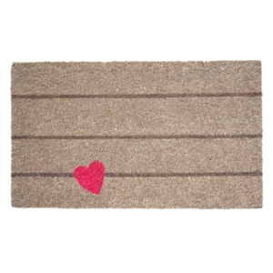Pink Heart Doormat