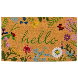 Floral Hello Doormat
