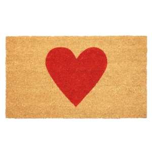  Red Heart Doormat