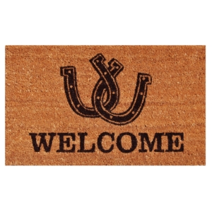 Horseshoe Welcome Doormat