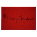 Red Merry Christmas Doormat
