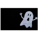 Black/White Ghost Doormat