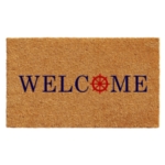 Ships Wheel Welcome Doormat 17" x 29"