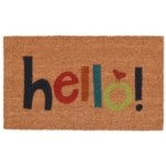 Colorful Hello Doormat 17" x 29"