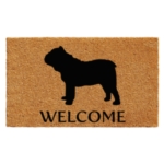 Bulldog Doormat 17" x 29"