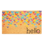 Colorful Hearts Doormat