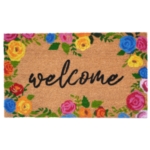 Colorful Roses Welcome Doormat