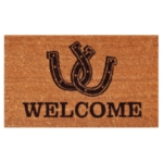Horseshoe Welcome Doormat