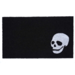White Skull Doormat