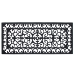 Fleur De Lis Rubber Doormat 17" x 41"