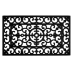 Fleur De Lis Rubber Doormat 2' x 3'
