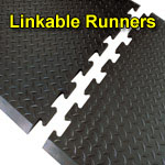 Diamond Plate Linkable Anti-Fatigue Mats