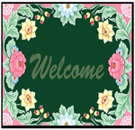 Floral Welcome Mats