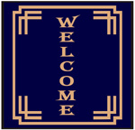 Bordered Welcome Mats