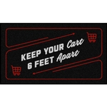Shopping Cart Distancing Floor Mats