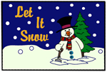 Let It Snow Holiday Mats