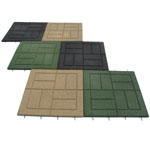 Outdoor Rubber Paver Tiles