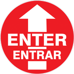 "Enter-Entrar" Floor Decals