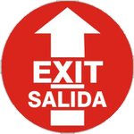 "Exit-Salida" Floor Decals