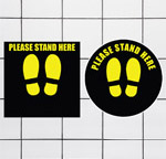 Please Stand Here Repositionable Mats