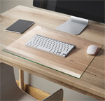 Premium Bevel Glass Desk Pads