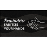 Sanitize Your Hands Reminder Floor Mats