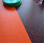 5mm Thick Rubber Roll Matting: Solid Colors