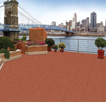 RecSafe Rooftop Rubber Paver Tiles