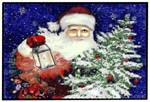 Santa Claus Christmas Mats