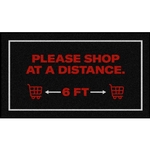 Shopping Distance Reminder Floor Mats